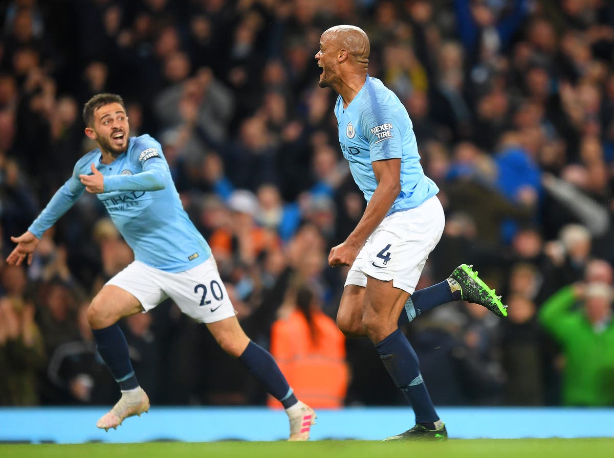 Manchester City Vs Leicester Player Ratings Vincent Kompany Goal Sees Captain Top Our Rankings
