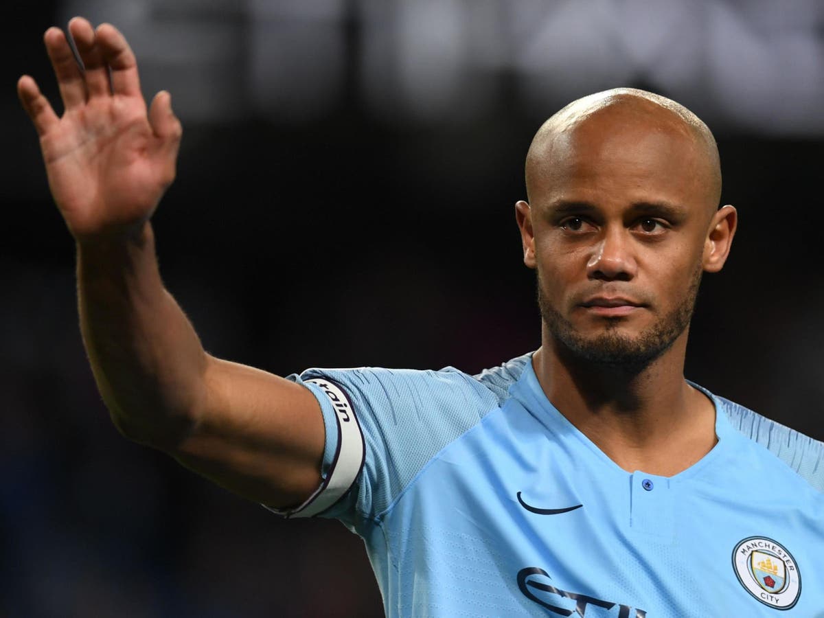 Vincent Kompany Goal Manchester City Manager Pep Guardiola Refuses To Commit On Captain S