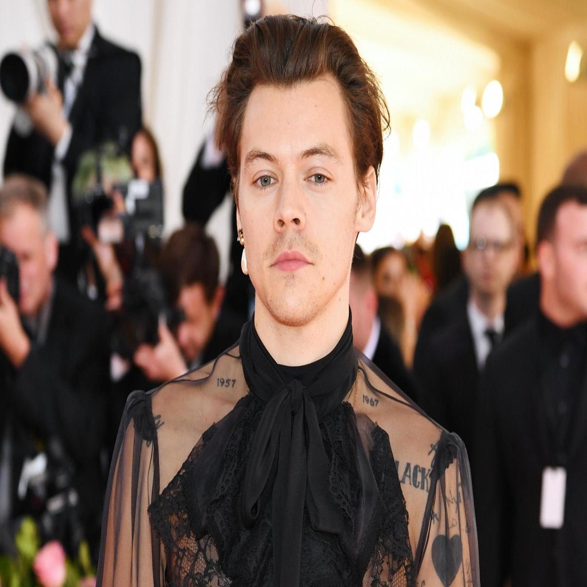 Harry Styles Wears His Fave Saint Laurent Jacket in the 'Drag Me
