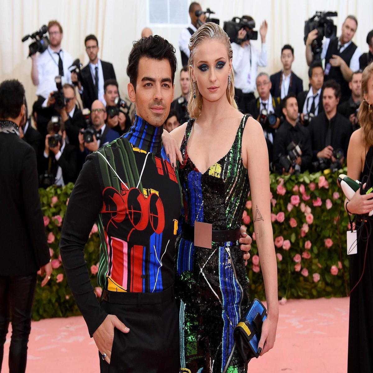 2022 Met Gala: Sophie Turner and Joe Jonas Coordinate Their Looks