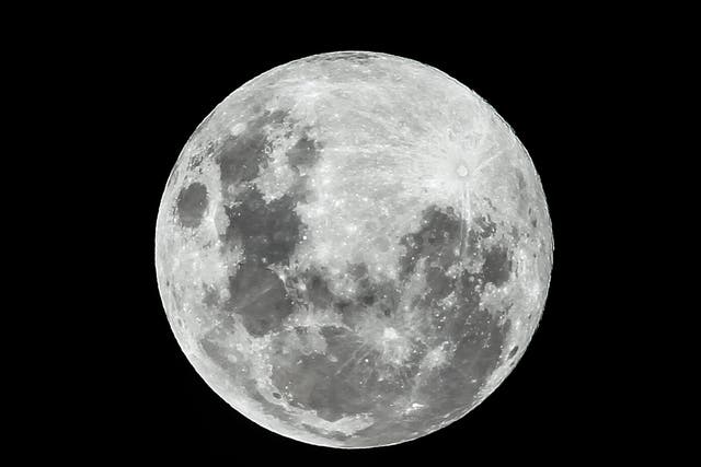 The full moon as seen on a clear night