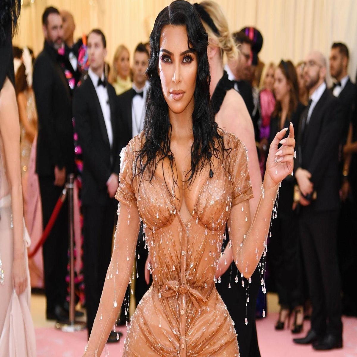 Elle Fanning Pussy - Kim Kardashian's personal trainer defends her small waist at Met Gala | The  Independent | The Independent