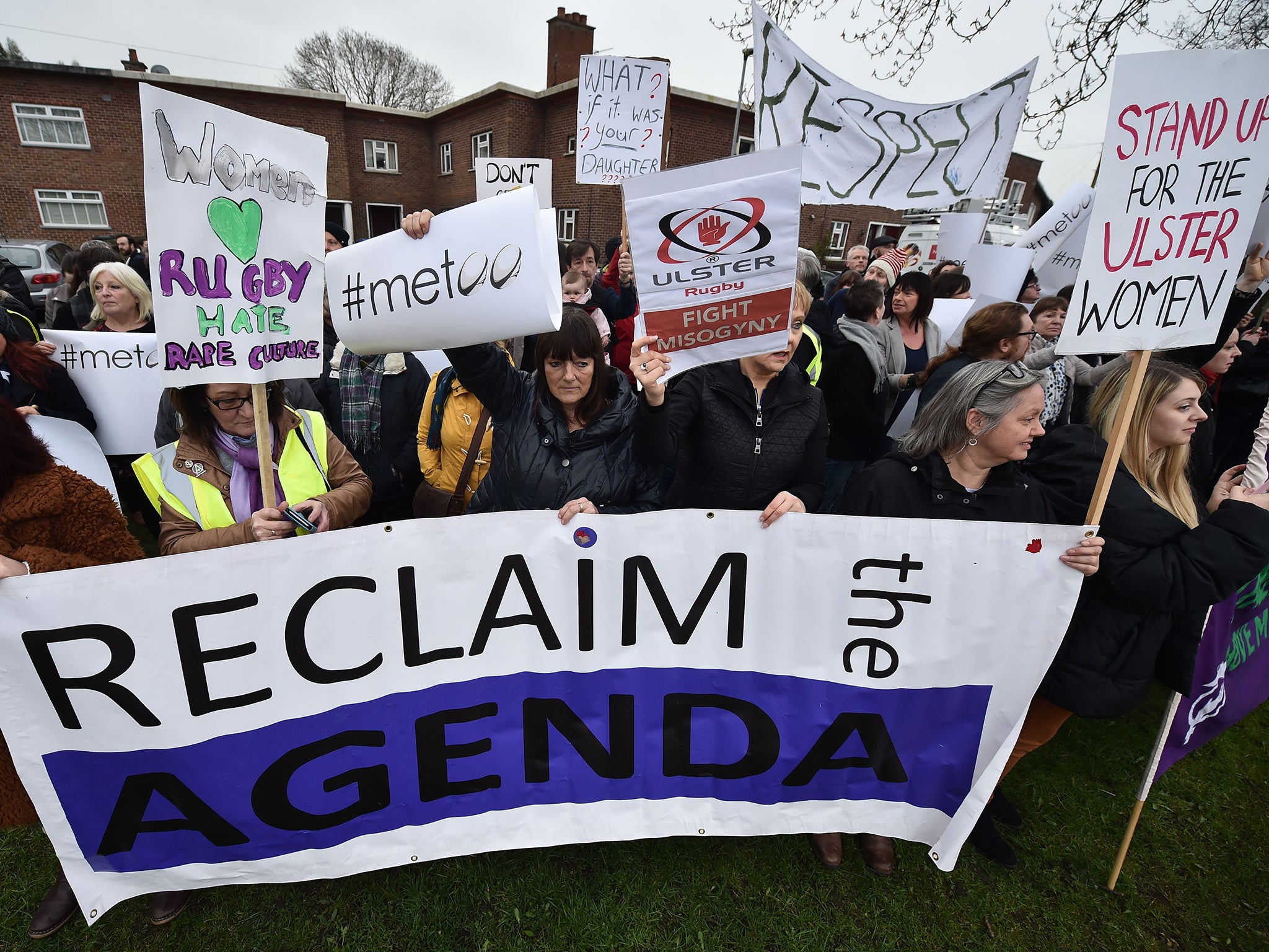 Ulster supporters protested against Jackson before he was sacked by the IRFU