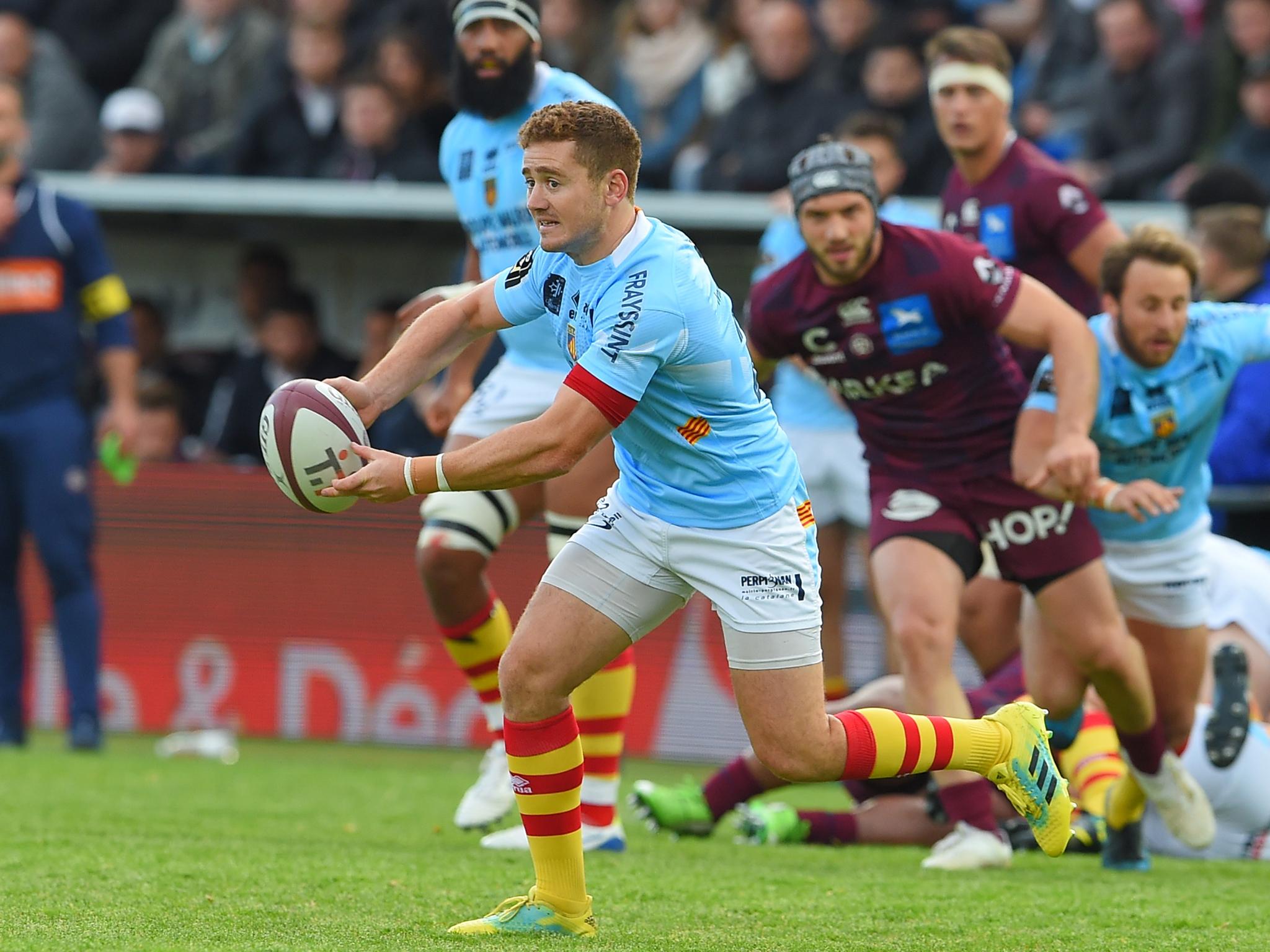 Paddy Jackson has agreed to join London Irish from Perpignan in the summer