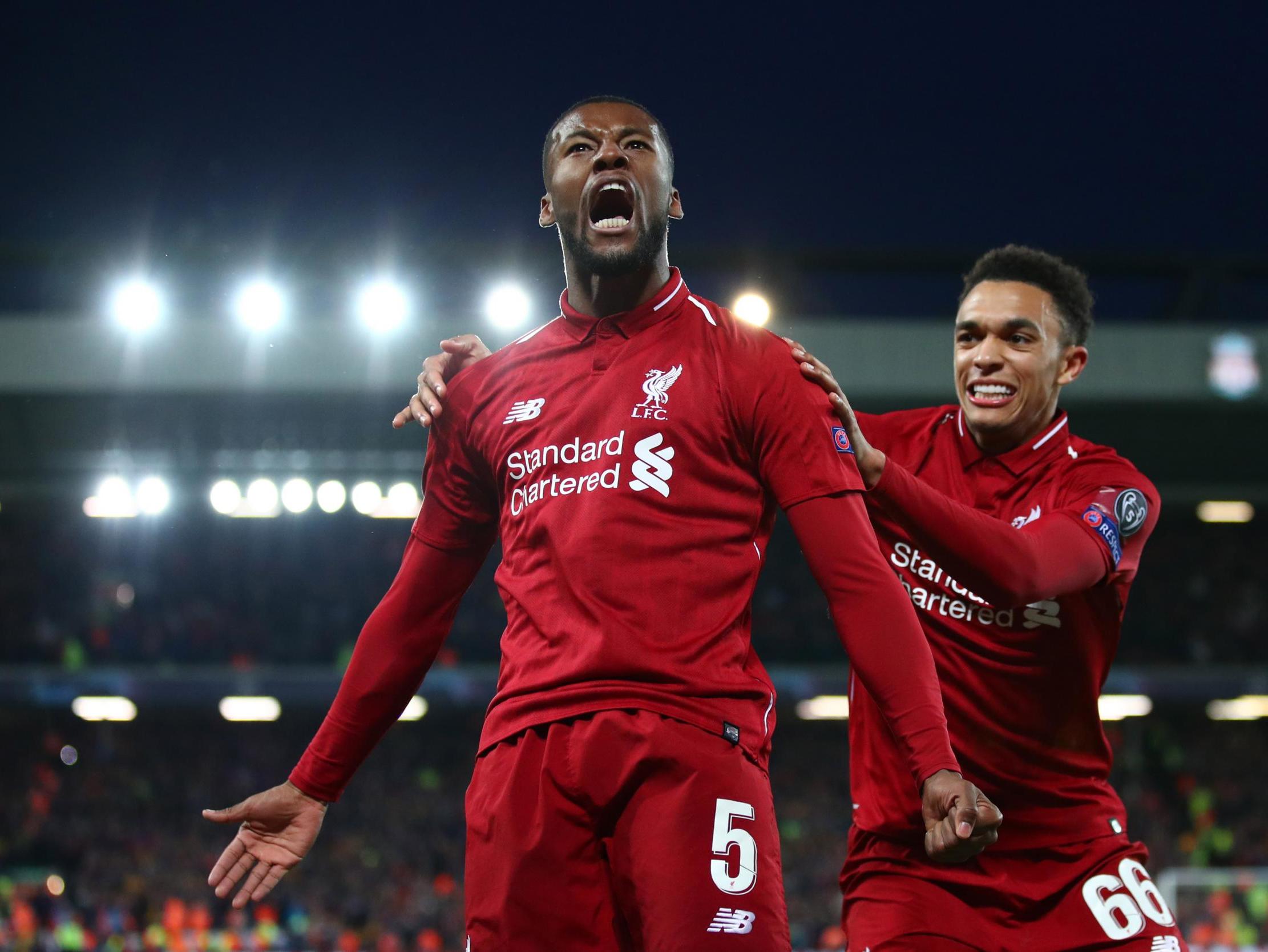 Liverpool vs Barcelona: Georginio Wijnaldum takes out 'anger' on Catalans after starting as substitute