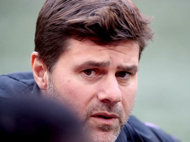 Tottenham manager Mauricio Pochettino during training this week