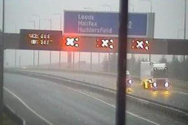 M62 is closed in both directions