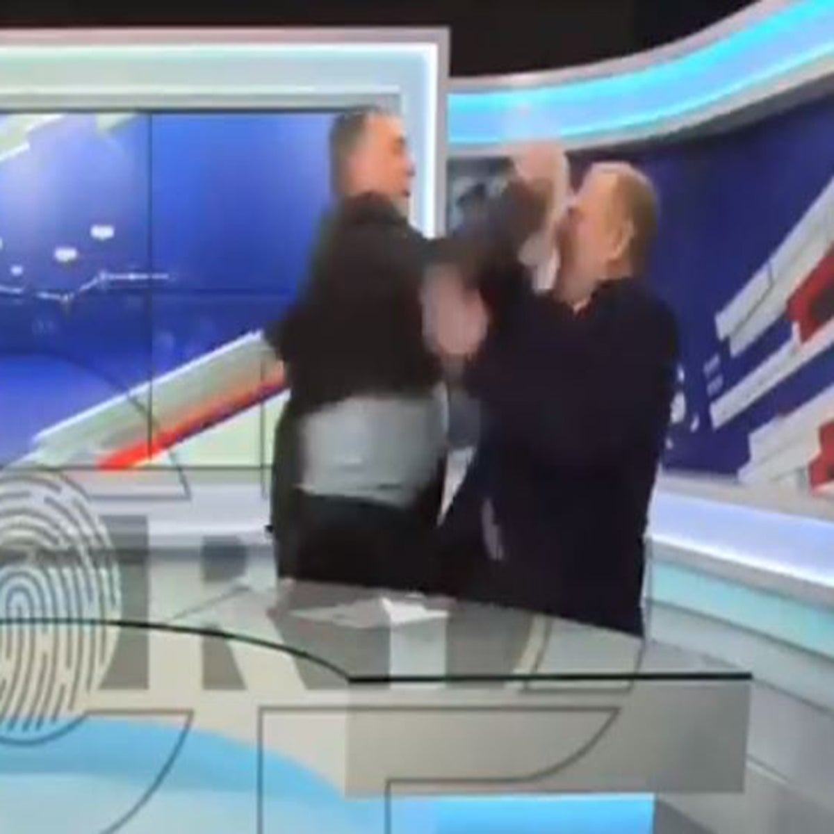 Brawl breaks out in TV interview as guests kick, slap and throttle each  other | The Independent | The Independent