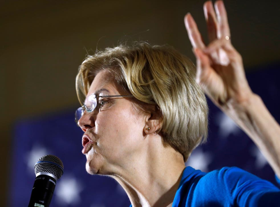 Elizabeth Warren said she didn't want her face and name to be used to legitimise the network