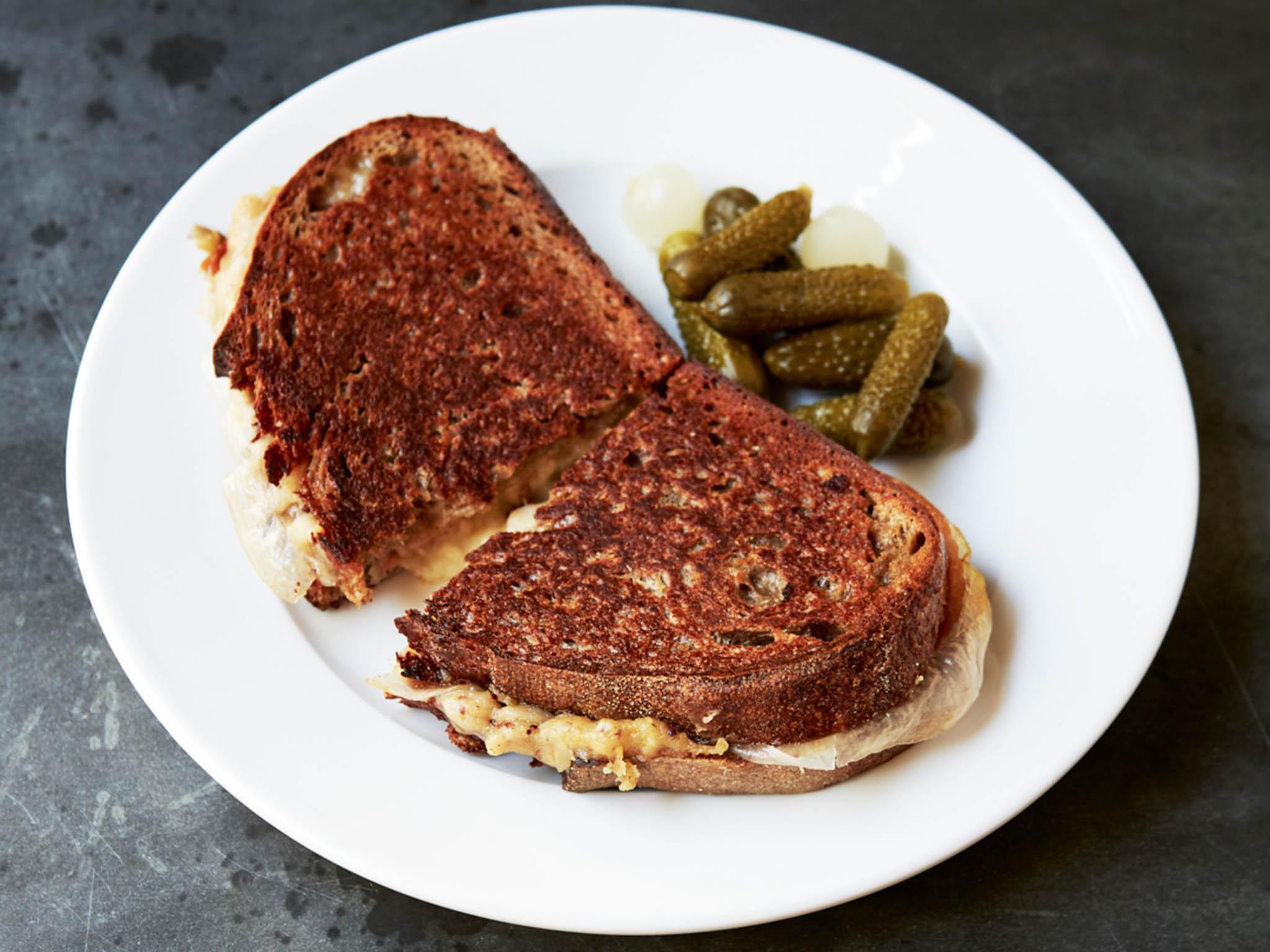 Perfect toasties like this are on offer at various times of the day