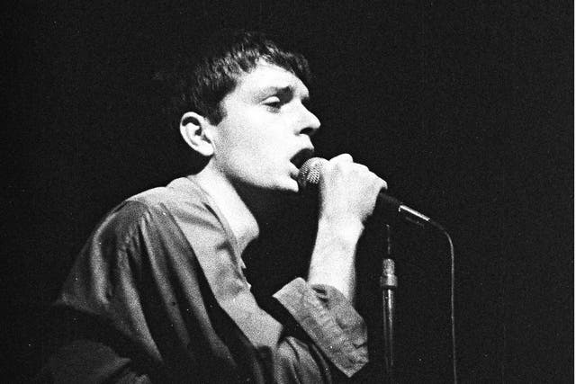 Joy Division in concert at the Electric Ballroom, London, in October 1979. Curtis died by suicide seven months later