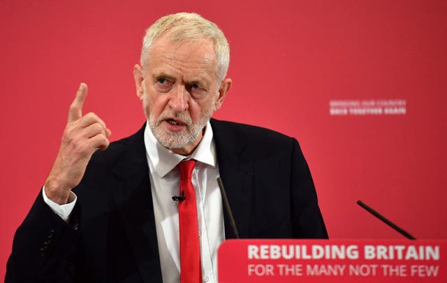 The Labour leader speaks at the launch of his party's European election campaign on May Thursday