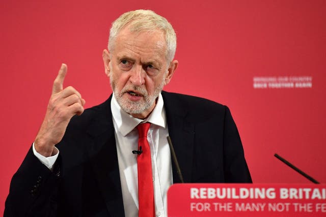The Labour leader speaks at the launch of his party's European election campaign on May Thursday
