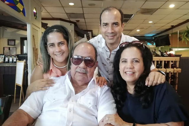 Bascaro with his family (Pic: Free a Cuban Hero/Facebook)