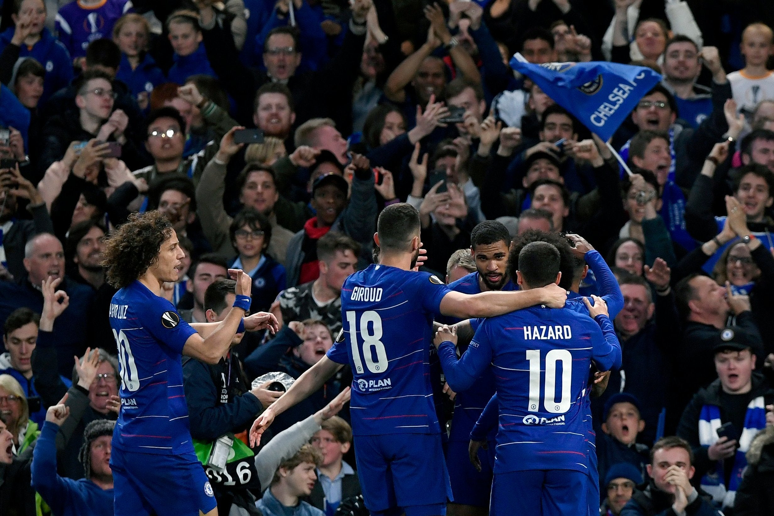 Chelsea celebrate breaking the deadlock