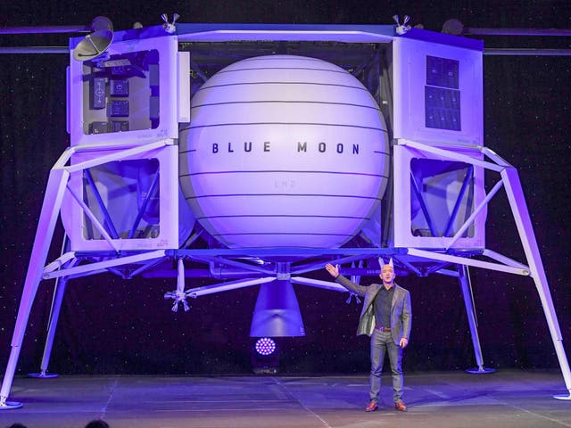 Amazon founder introduces new lunar lander, 'Blue Moon'