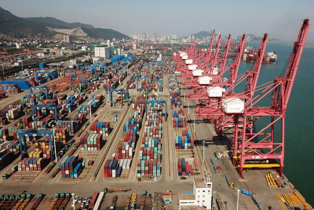 A port in Lianyungang in China's eastern Jiangsu province