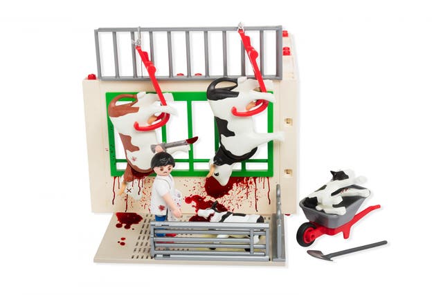 PETA urges Playmobil to release a “My First Abattoir” set to show realities of dairy industry