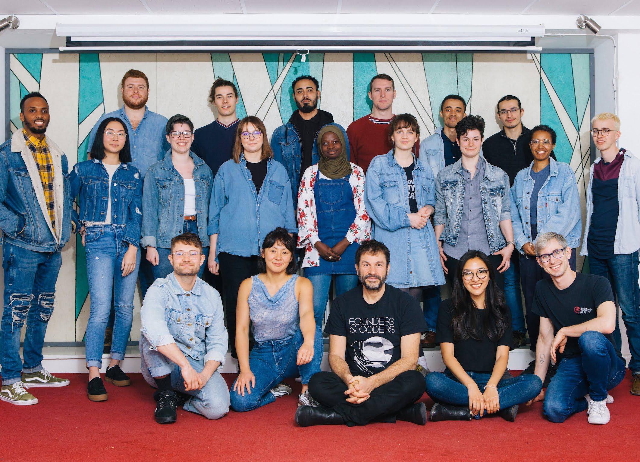 The sixteenth cohort of Founders and Coders, a free coding academy in Islington