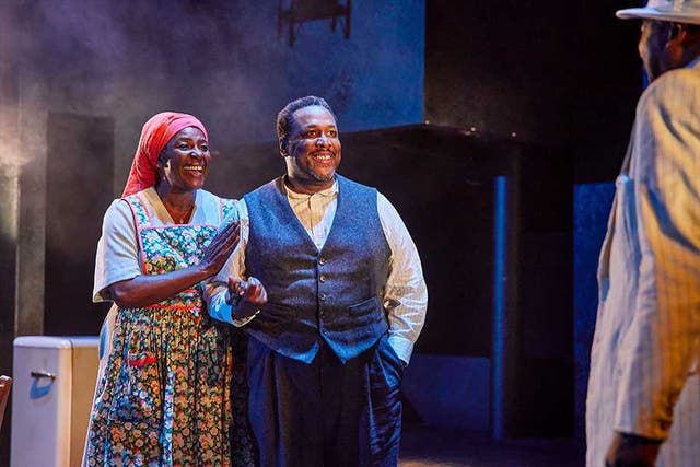 Sharon D Clarke and Wendell Pierce in Death of a Salesman