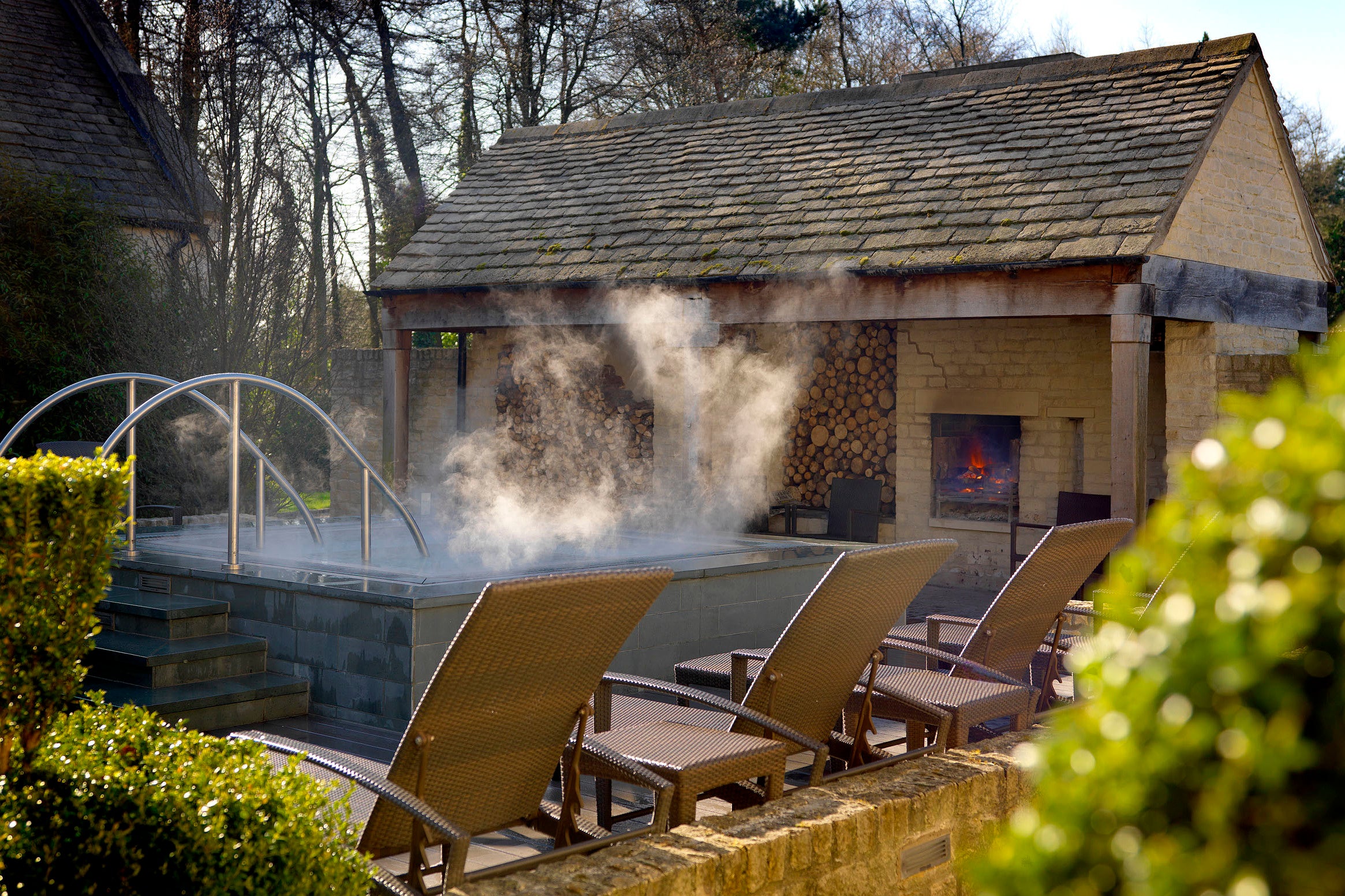 Have a soak (with champagne in hand) in the hotel’s hot tub