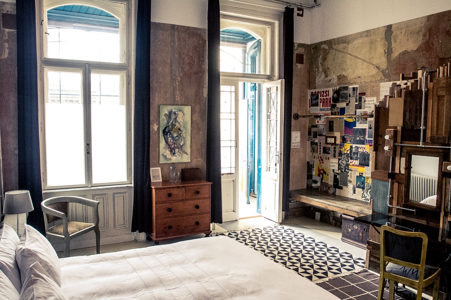 Light floods into one of the stylish (and oversubscribed) rooms at Brody House