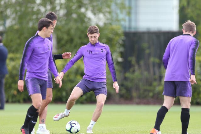 Tottenham players in training this week