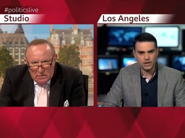 The right-wing pundit accused Mr Neil of being "of the left"