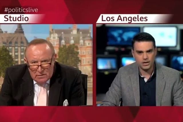 The right-wing pundit accused Mr Neil of being "of the left"