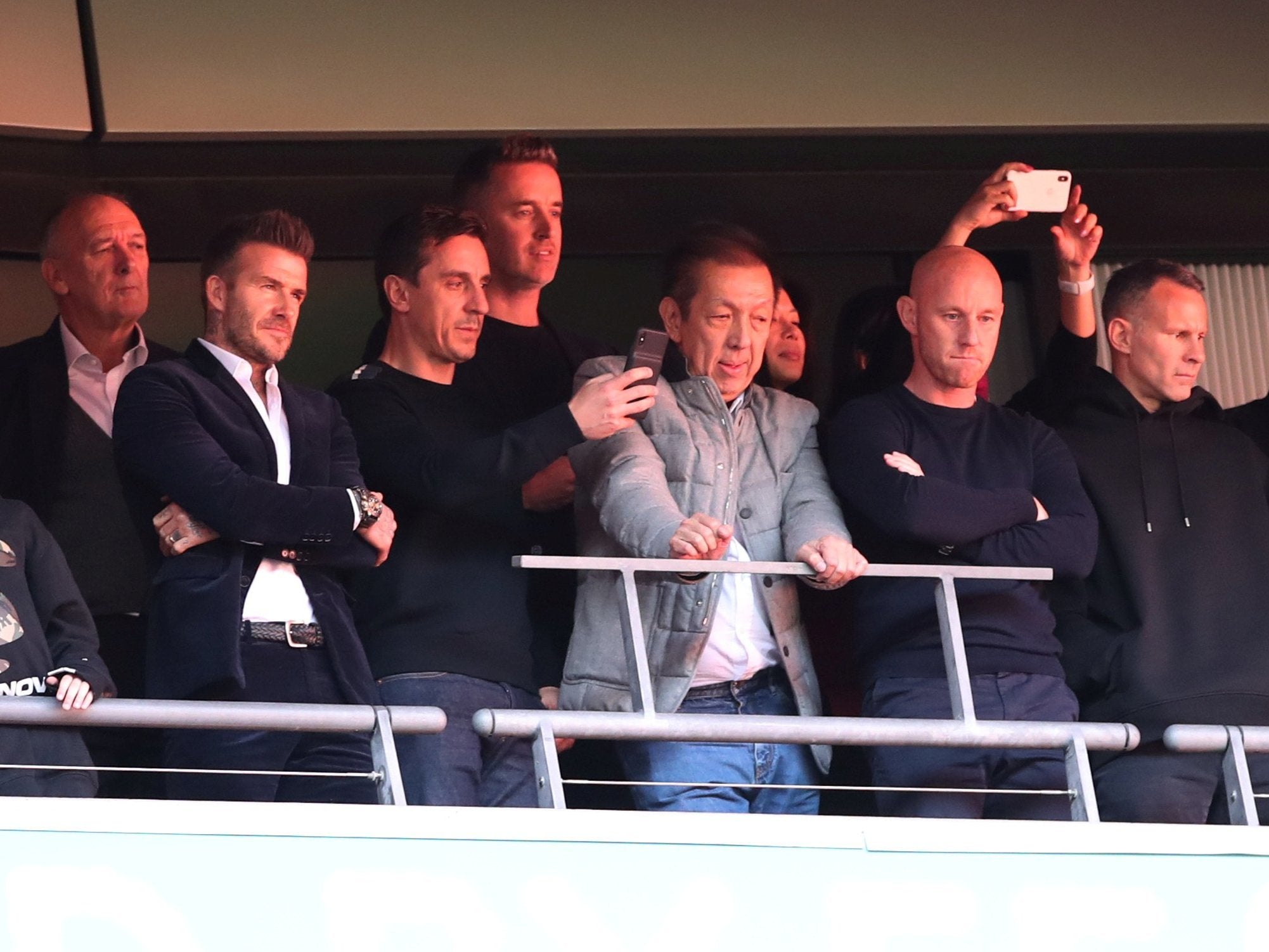 Salford City owners David Beckham, Gary Neville, Peter Lim, Nicky Butt and Ryan Giggs