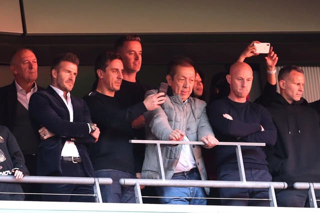 Salford City owners David Beckham, Gary Neville, Peter Lim, Nicky Butt and Ryan Giggs