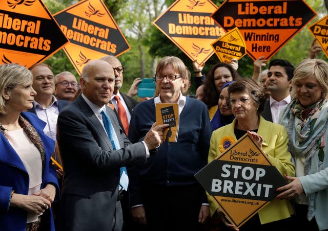 Related video: Sir Vince Cable says the Liberal Democrats are the ‘big success story’ of the European elections