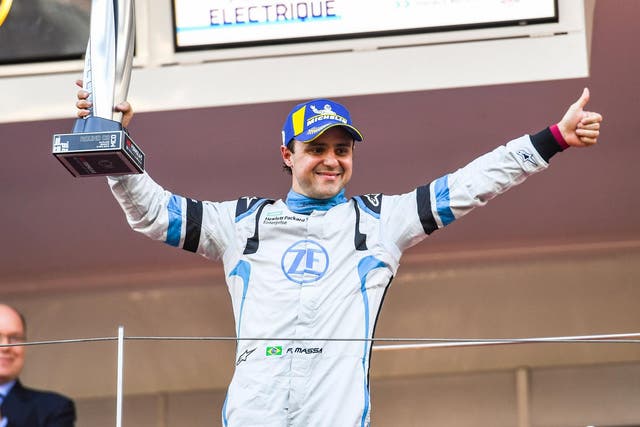 Massa claimed a first podium in Monte Carlo