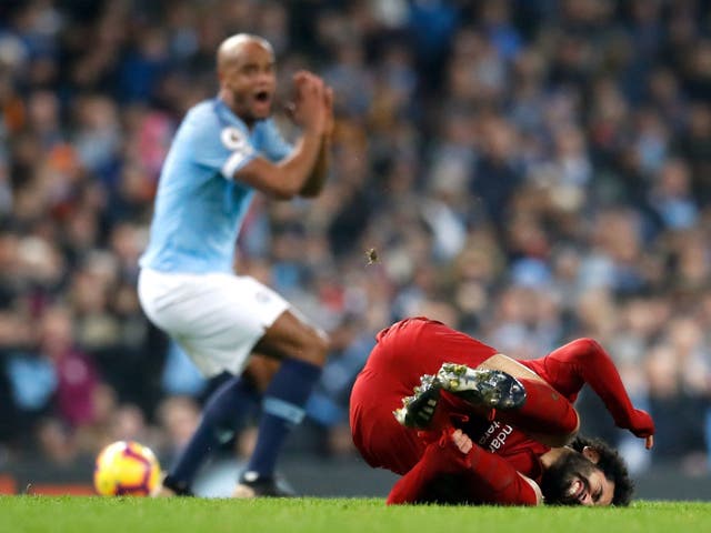 Kompany's tackle on Salah proved to be one of the most controversial moments of the season