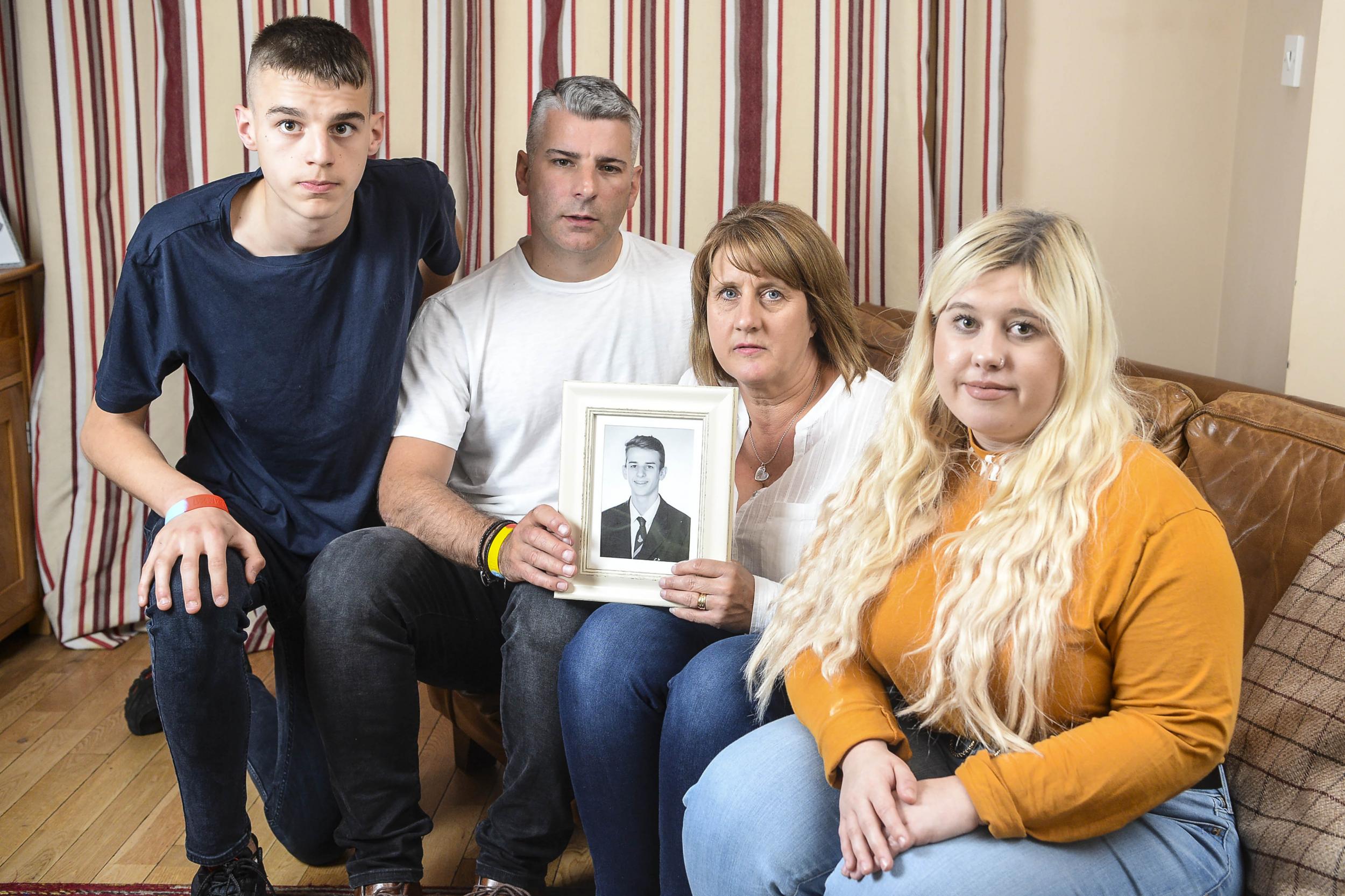 Joe Dale's parents Jon and Helena and siblings Matthew and Abbie Dale want to raise awareness of the dangers of asthma