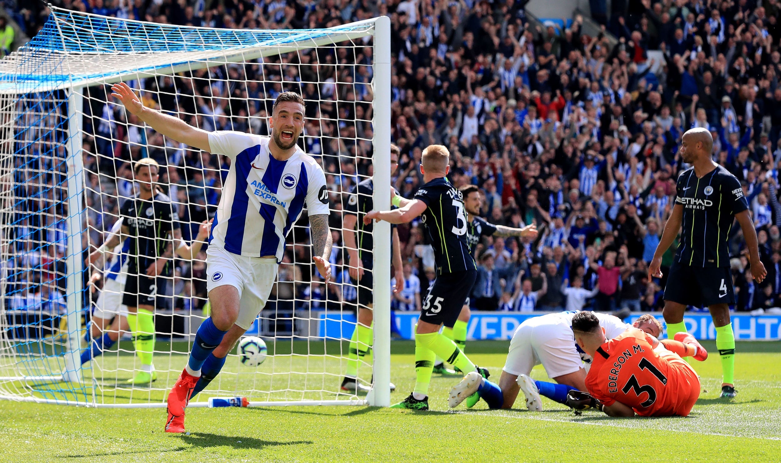 Brighton take the lead at the Amex