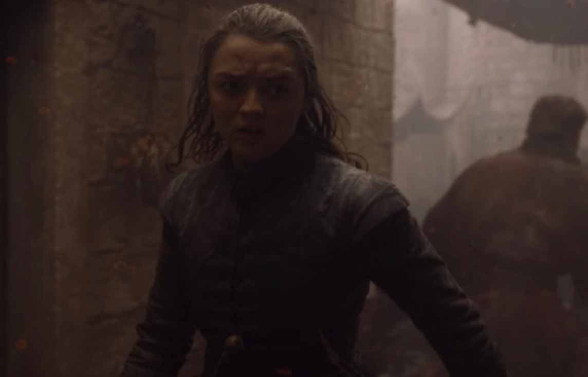 Arya Stark (Maisie Williams) in Game of Thrones season 8, episode 5