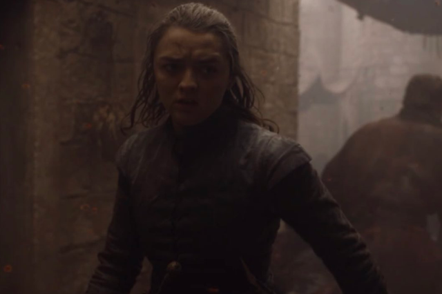 Arya Stark (Maisie Williams) in Game of Thrones season 8, episode 5