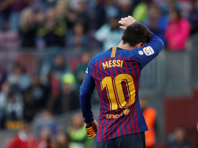 Lionel Messi in action vs Getafe