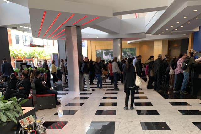 Queues at a Metro Bank branch in Harrow after rumours spread on social media