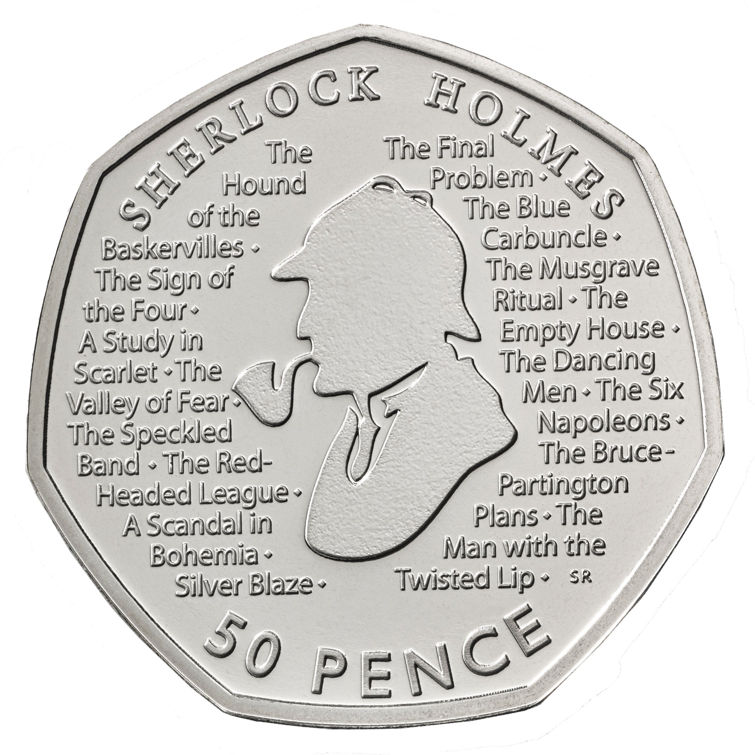 New Sherlock Holmes 50p coin requires magnifying glass to read text
