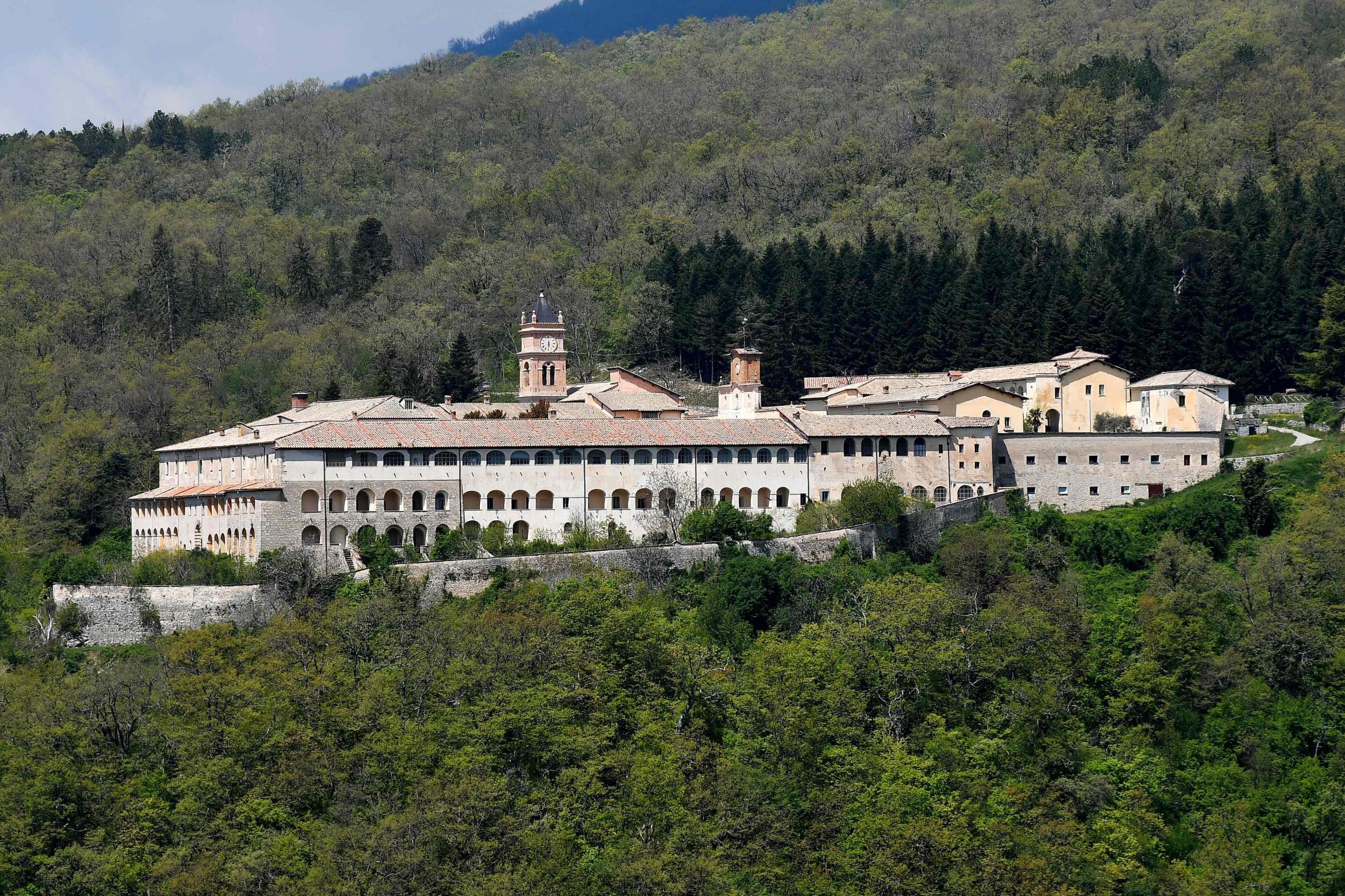 The Trisulti Monastery Certosa di Trisulti in Collepardo, where the far-right training camp is being established