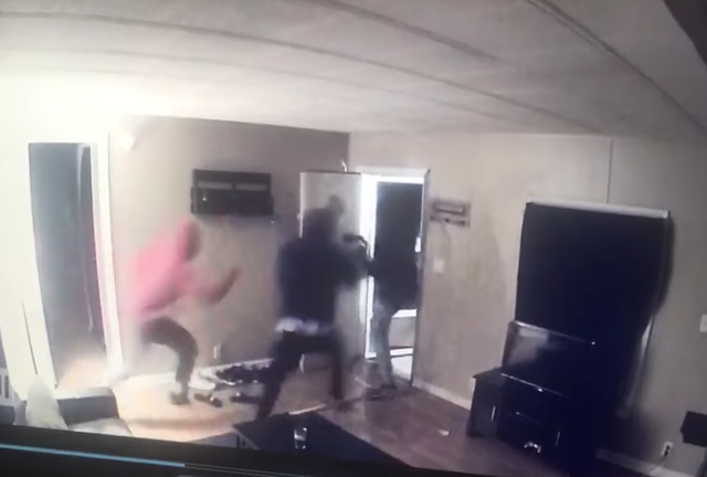 Four men appeared to think home was empty