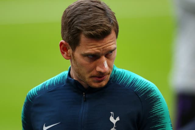 Jan Vertonghen is winning his race to be fit in time for the Champions League final