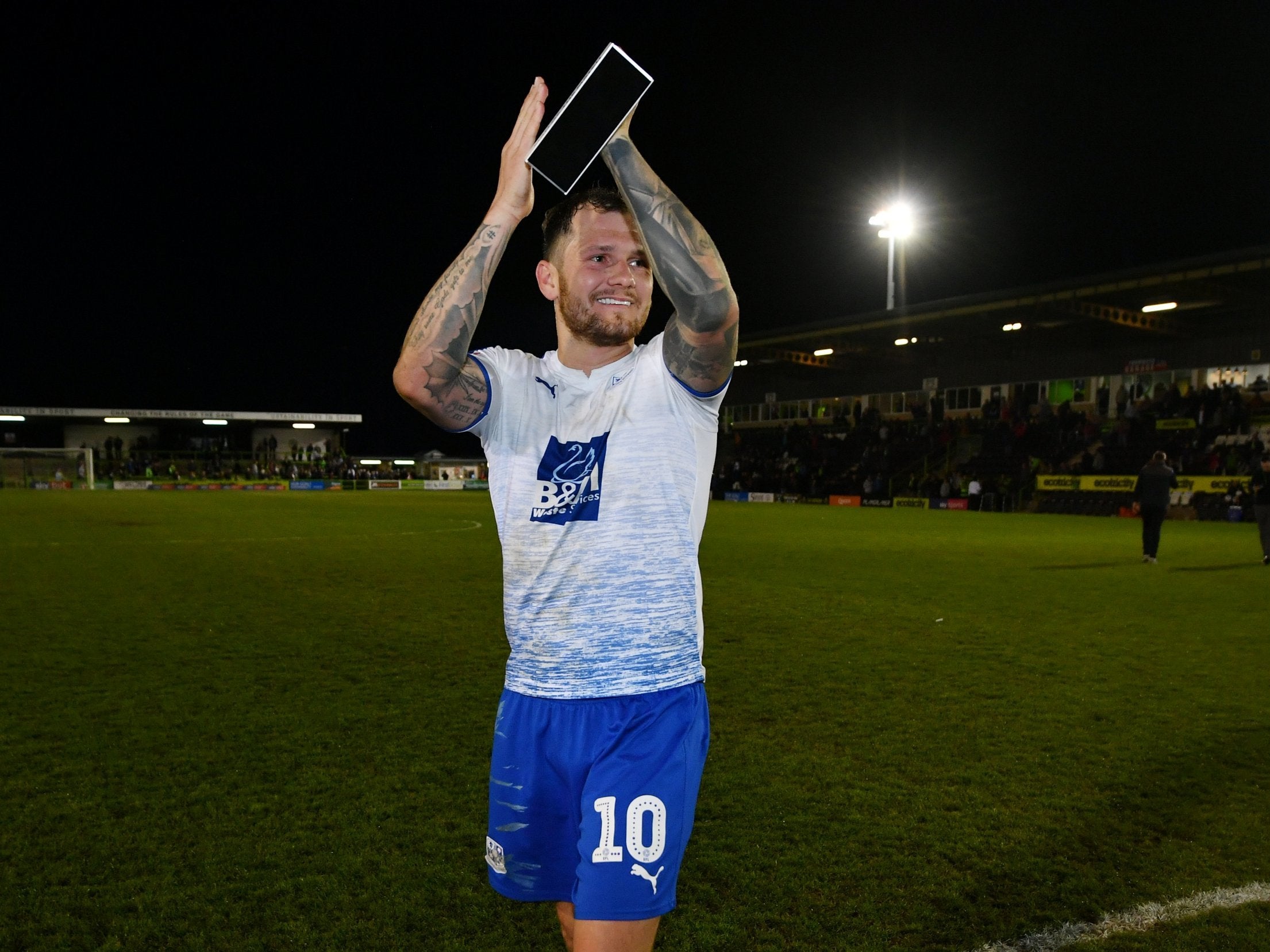 James Norwood scored the winning goal for Tranmere