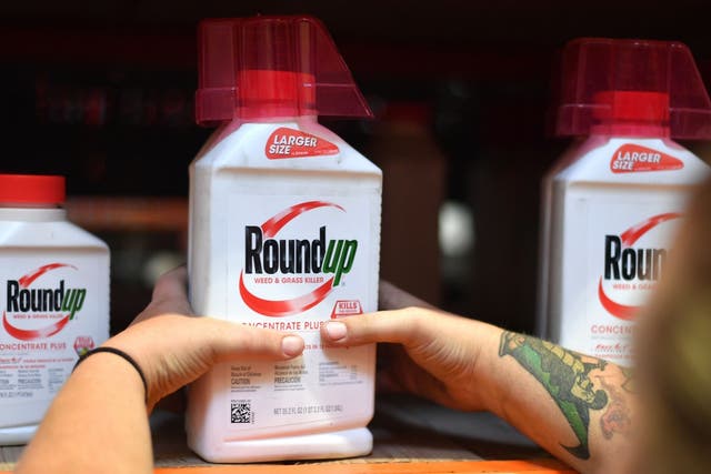 File image of Roundup weedkiller products.
