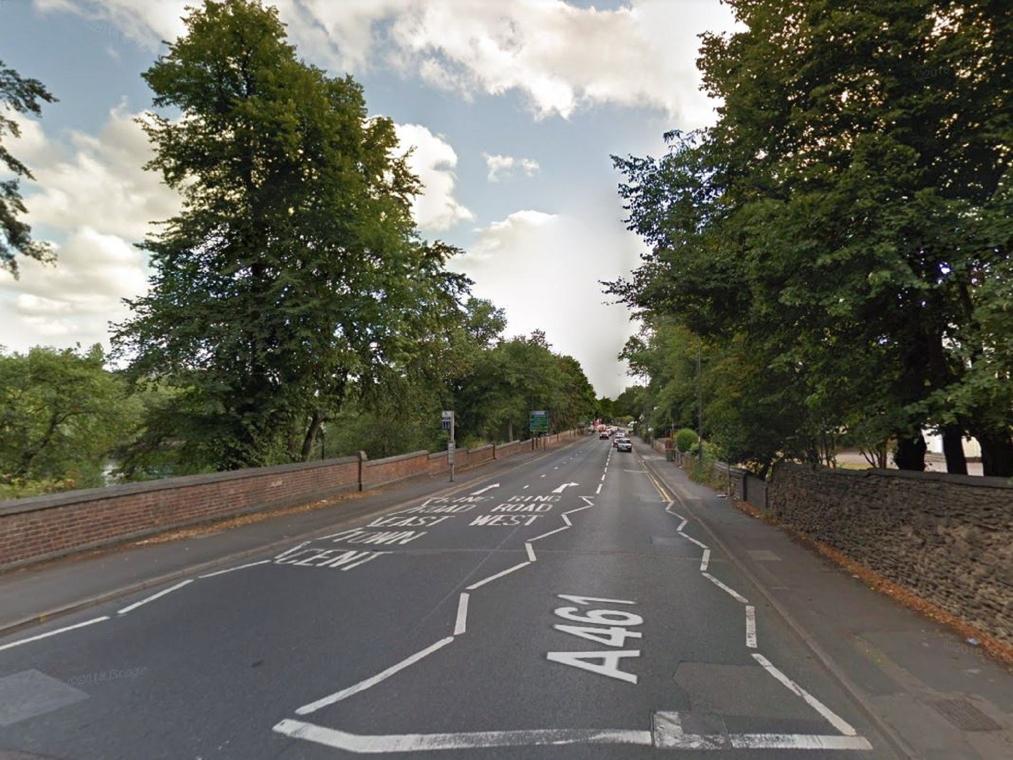 General view of Lichfield Street in Walsall, West Midlands.