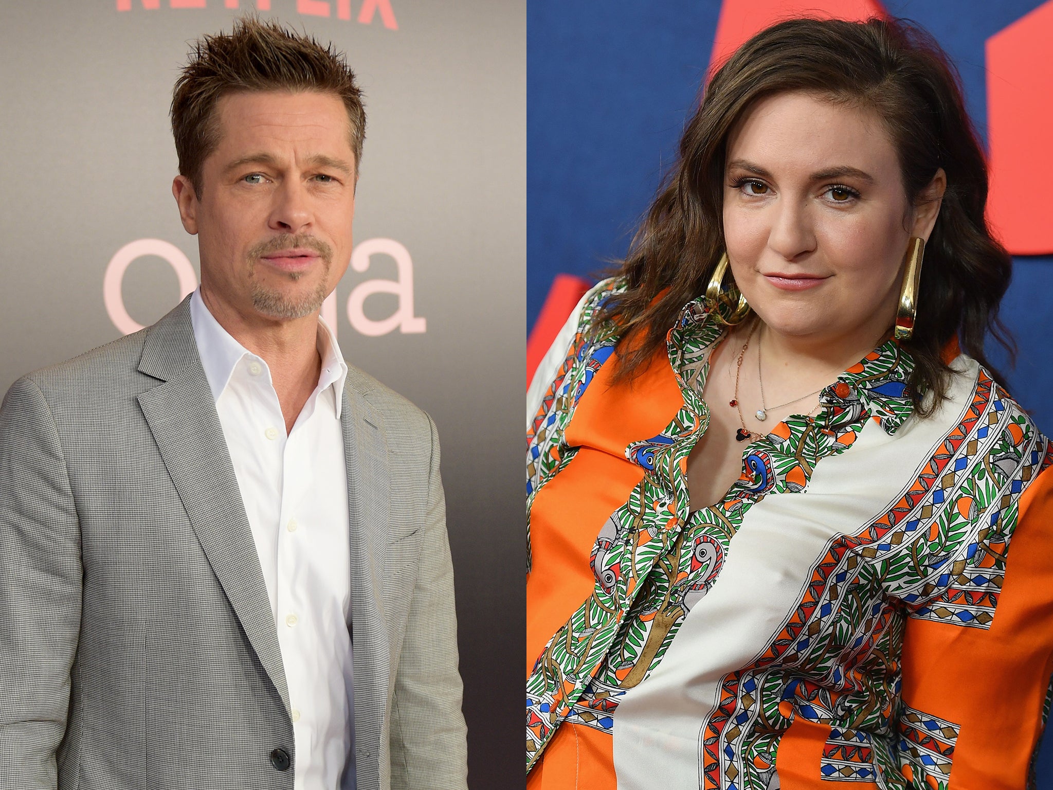 Lena Dunham Actor celebrates 33rd birthday with Brad Pitt at fundraiser and says she is happy The Independent