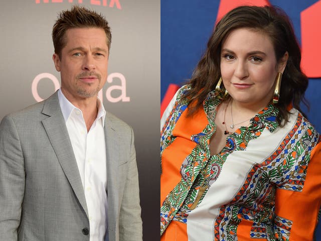 Brad Pitt and Lena Dunham