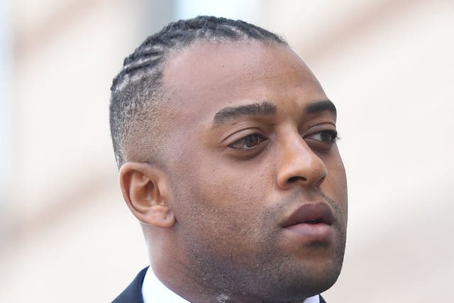 Oritse Williams arrives at Wolverhampton Crown Court where he is due to go on trial